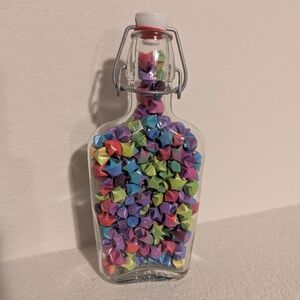 Colorful Origami Star Bottle for Home Parties